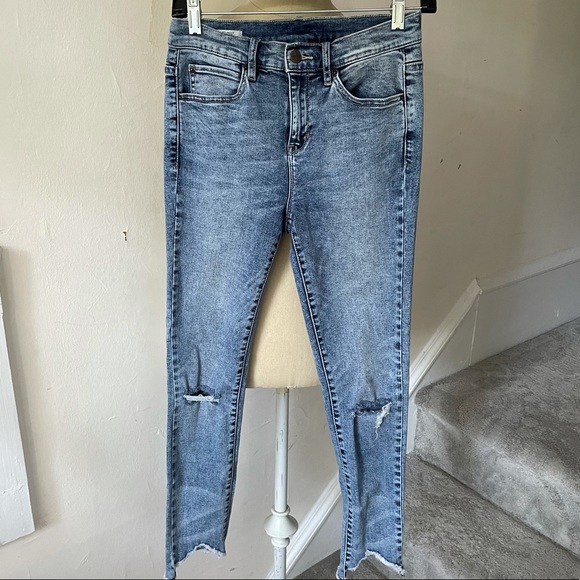 Nicole Miller Denim - Nicole Miller Distressed High Rise Skinny Jeans